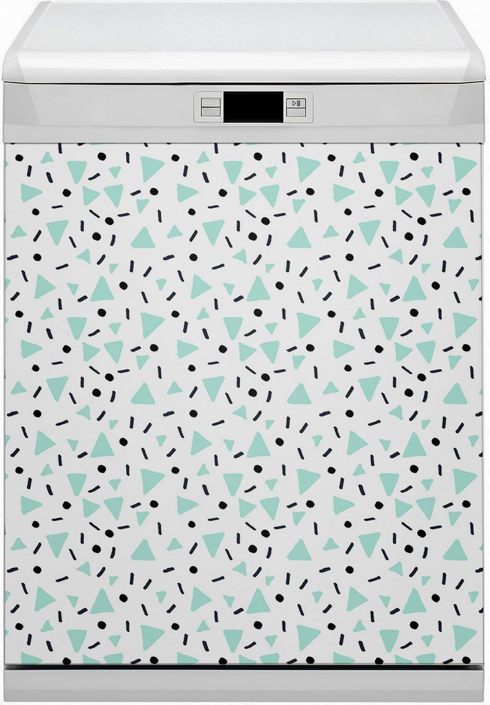 Magnet für Spülmaschine Abwaschbar 60x70 cm Magnet für Spülmaschine Magnetmatte Dekor - Muster Retro