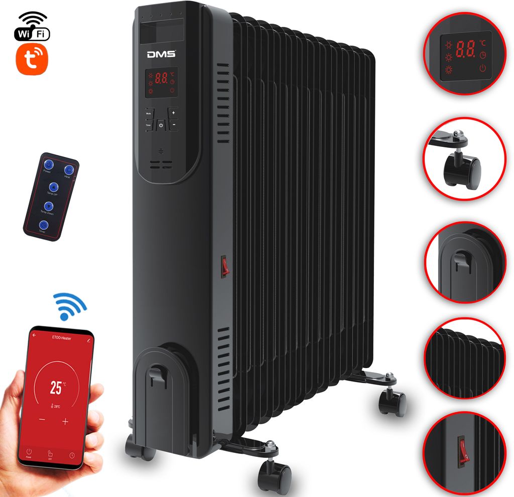 DMS Ölradiator Elektrische Heizung Öl Radiator Produktbild 