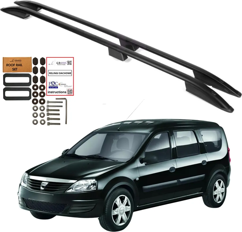 Barres de toit Dacia Logan MCV 2008 transport de coffre de toit de voyage