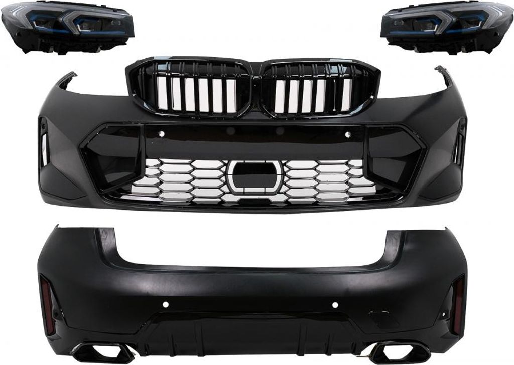 Bodykit für BMW 3er G20 Limousine 18-22 Upgrade auf LCI-Look Stoßstange Scheinwerfer.