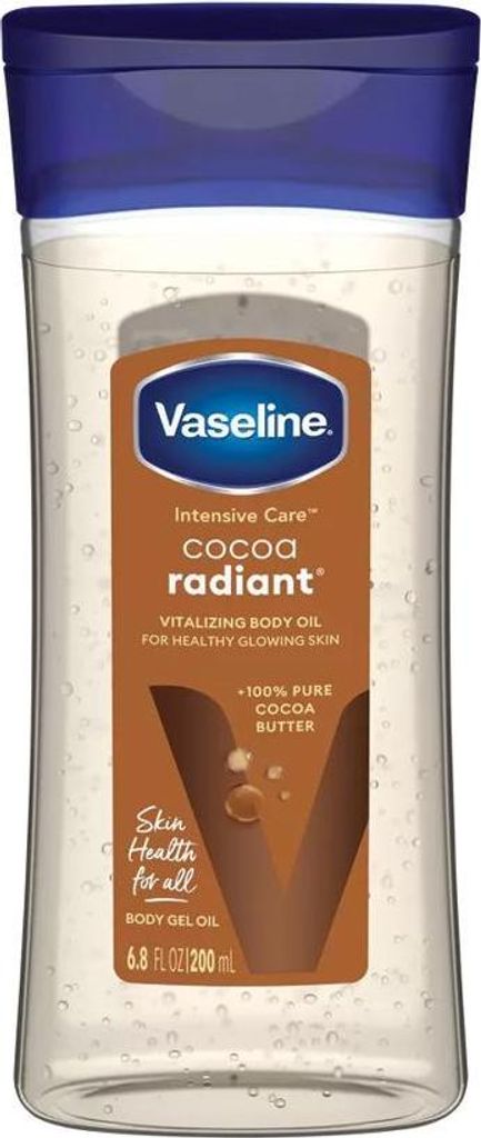 Vaseline Cocoa Radiant Feuchtigkeitsspendendes Körperöl mit Kakaobutter 200 ml