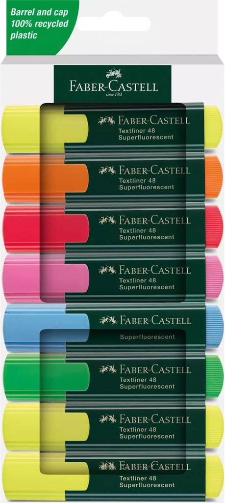 FABER-CASTELL Textmarker TL 48 8er Kartonetui Immagine del prodotto 