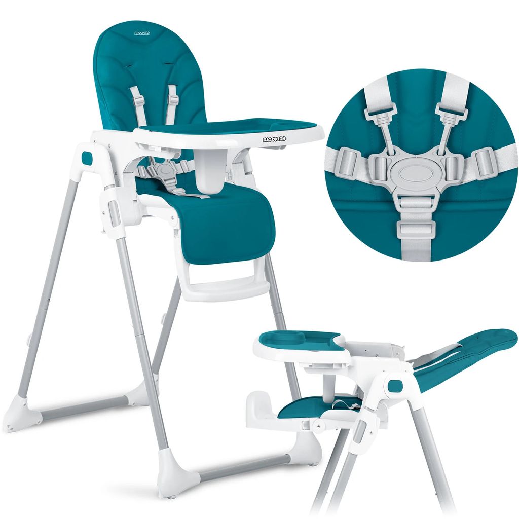 Ricokids 700601 Jídelní židlička Tulo se stolkem, modrá Obrázok produktu 