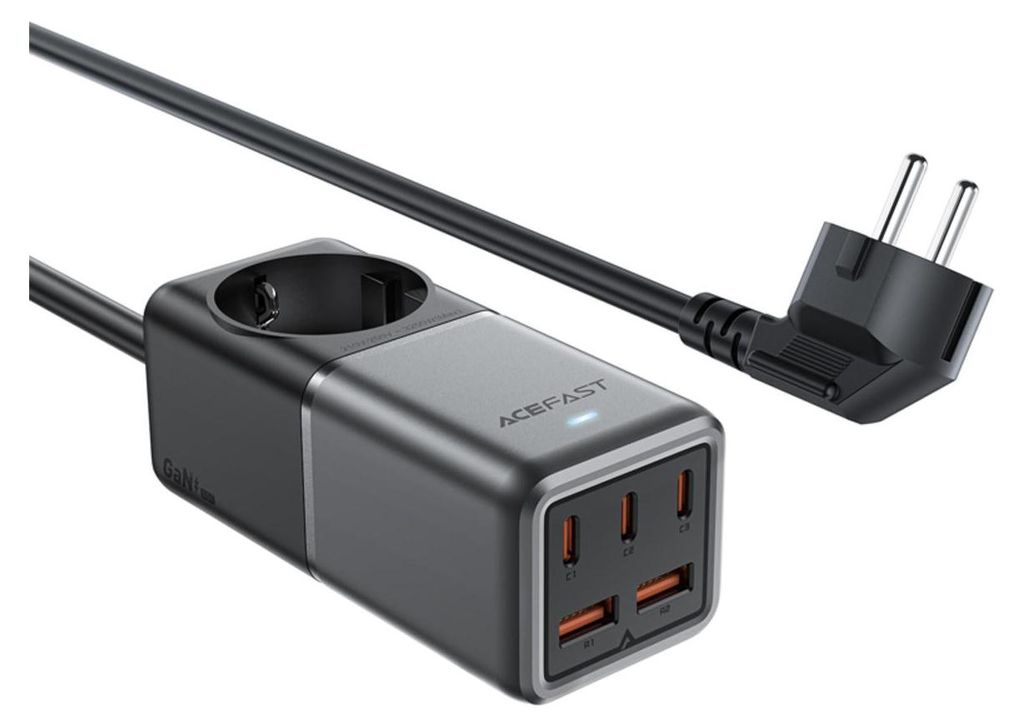 Biurkowa listwa zasilająca Acefast Z2, GaN, 3xUSB-C, Zdjęcie produktu 