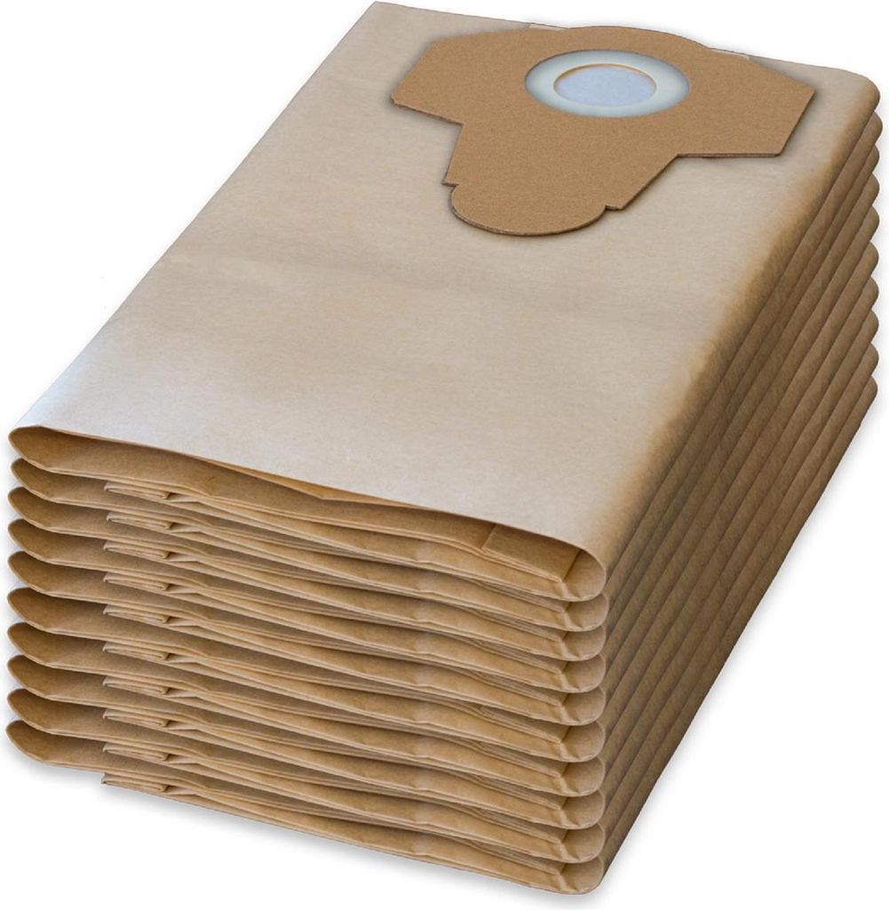 A stack of brown paper vacuum cleaner bags.