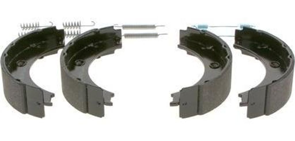 BOSCH 0 986 487 611 Bremsbackensatz, Feststellbremse OE A0024205920 kompatibel mit Sprinter, Vario