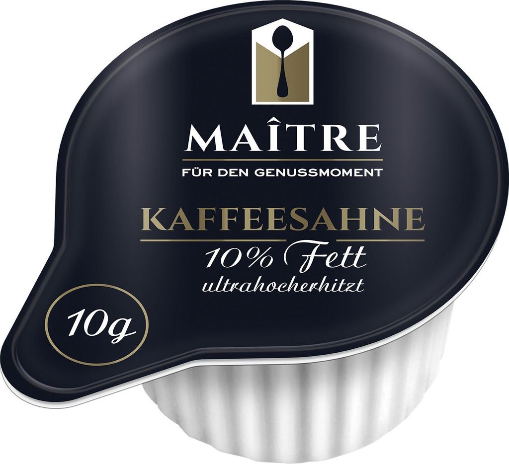 Maitre Kaffeesahne 10 % – 240 Portionen à 10 g
