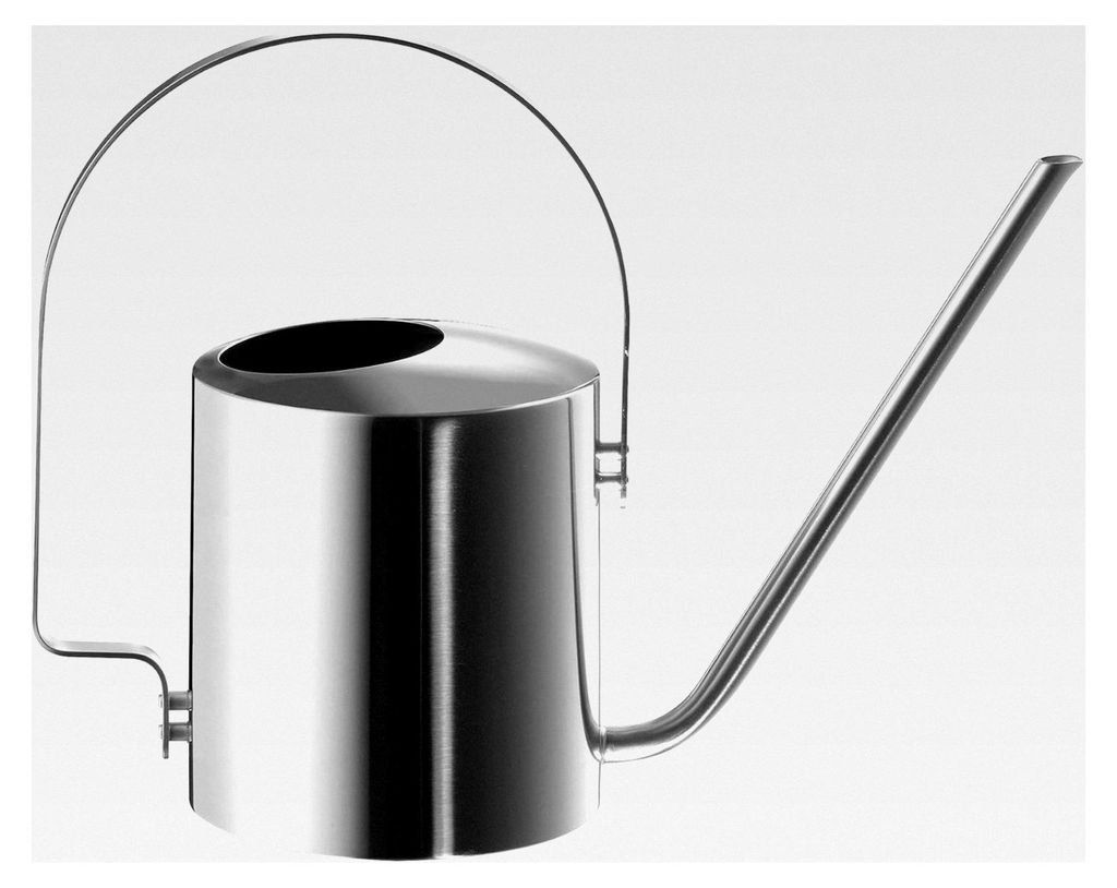 Edelstahl-Gießkanne für Blumen und Pflanzen - Stilvolles Deko-Accessoire mit langem Ausguss und Griff - 1,7 Liter