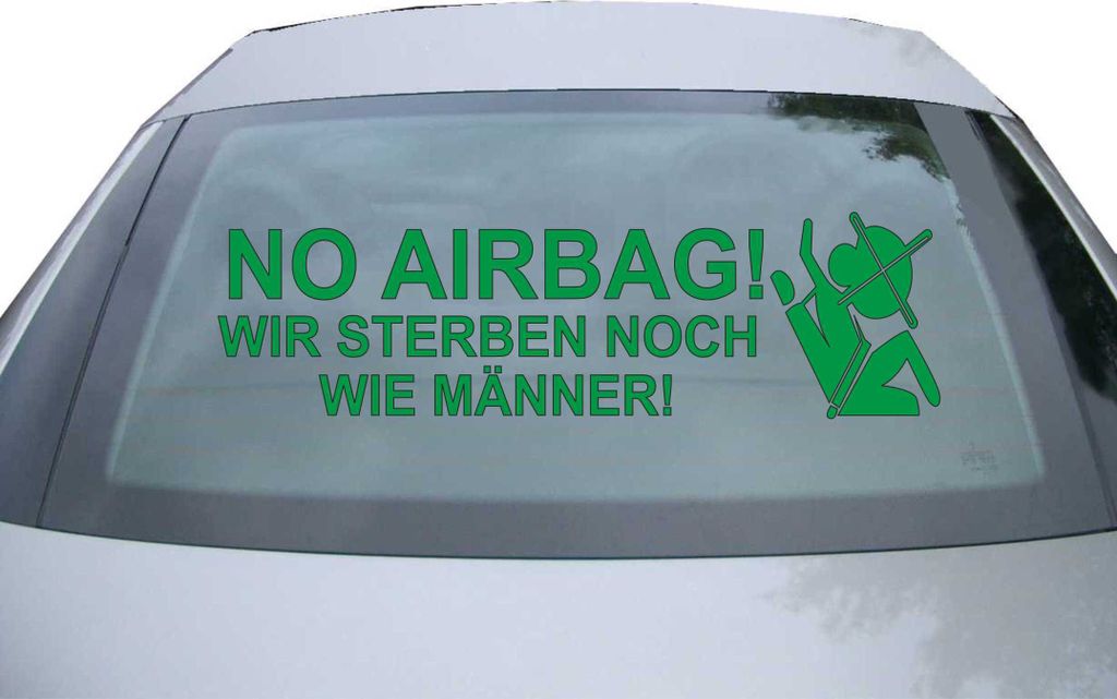 Indigos UG - Aufkleber Heckscheibe & Motorklappe DE2064 - grün - 600x171 mm - No Airbag - Auto Scheiben Fenster Heckklappe Tuning Racing JDM - Die...