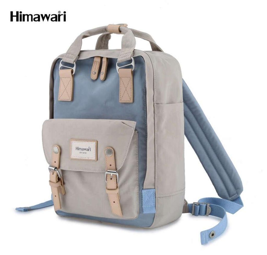 Himawari dámsky batoh na notebook béžovo modrý polyester 17 Obrázok produktu 