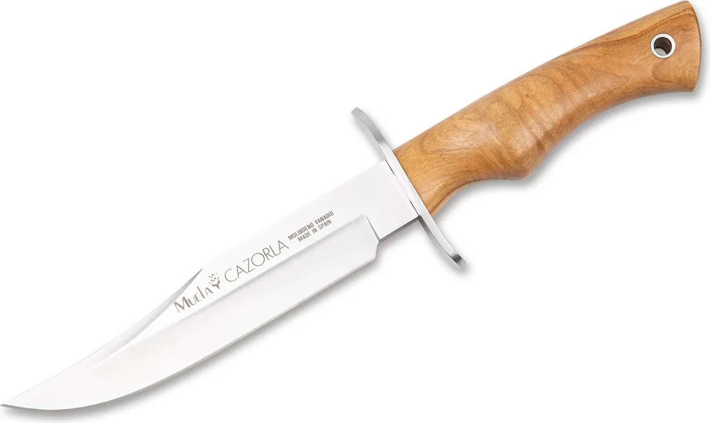 Poignard de chasse Muela Cazorla 16cm en acier inox et bois d'olivier