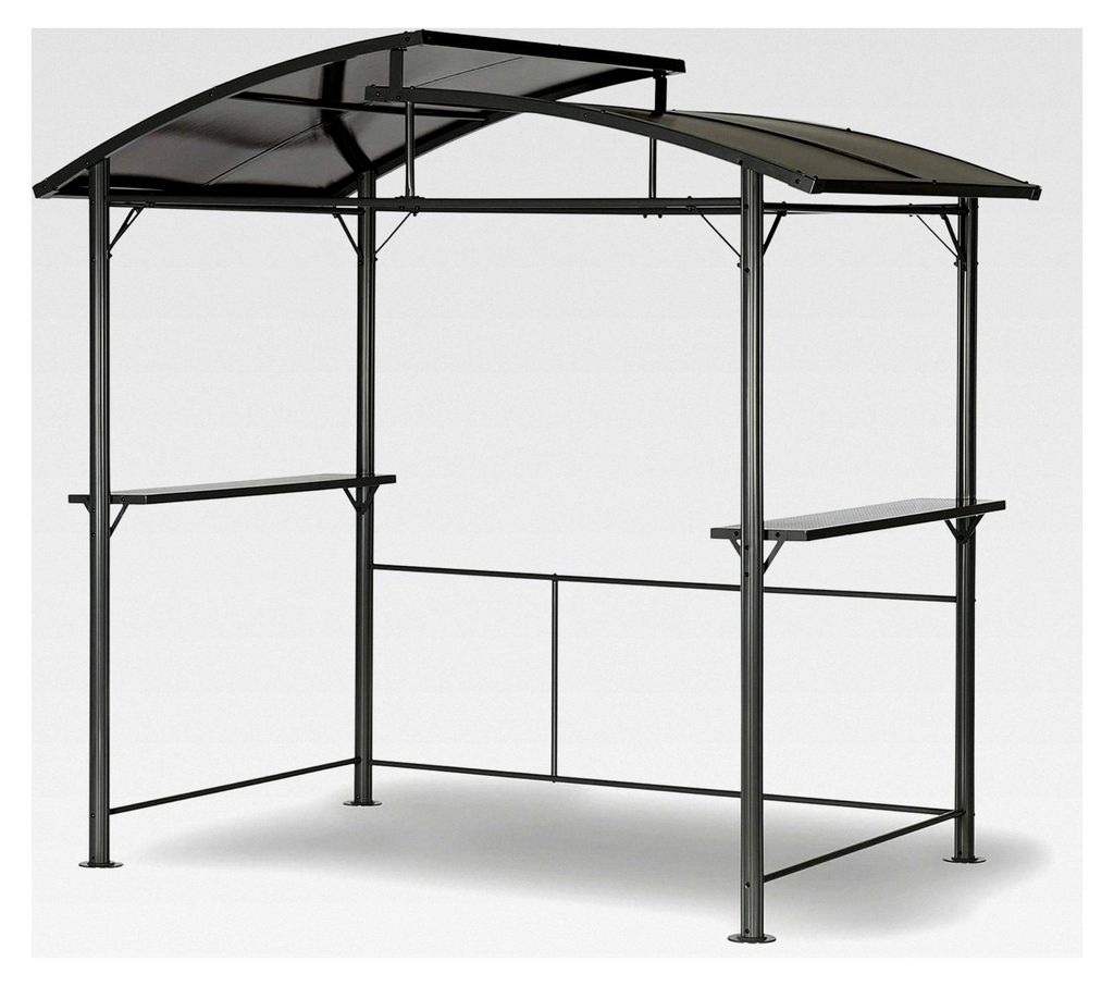 Stabiler Grillpavillon – vielseitiger Gartenpavillon mit Rauchabzug 2,45 x 1,50 m – wasserdicht und wetterfest