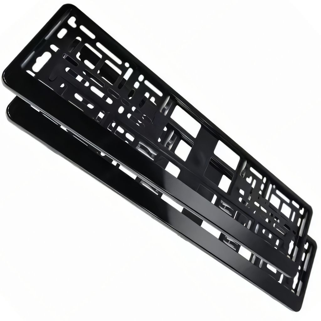 2x držák SPZ 526x120mm | vysoce lesklá černá | držák SPZ do Obrázek produktu 