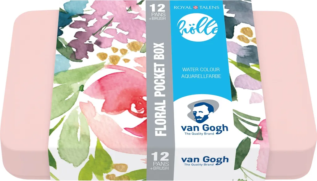 Palette Aquarelle Van Gogh 12 Demi-Godets pour Peindre en Extérieur