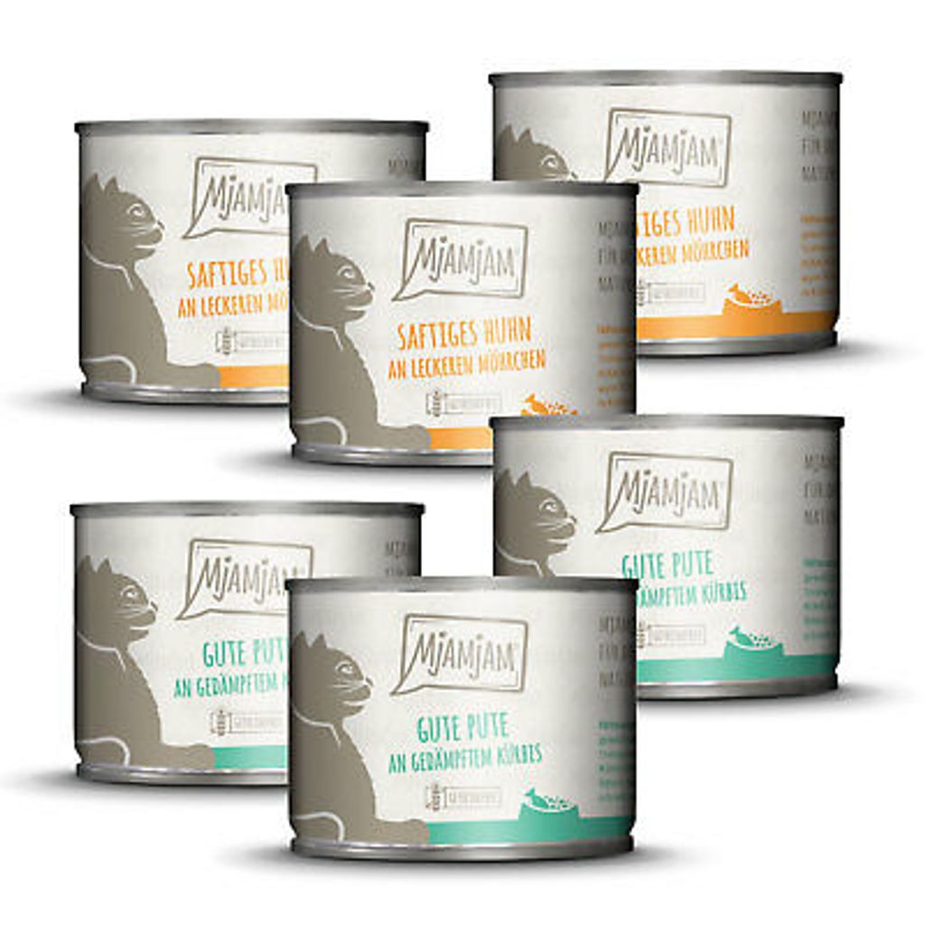 Monopaket 1 mit Huhn und Pute 3x2 6er-Pack a 400g, hoher Produktbild 