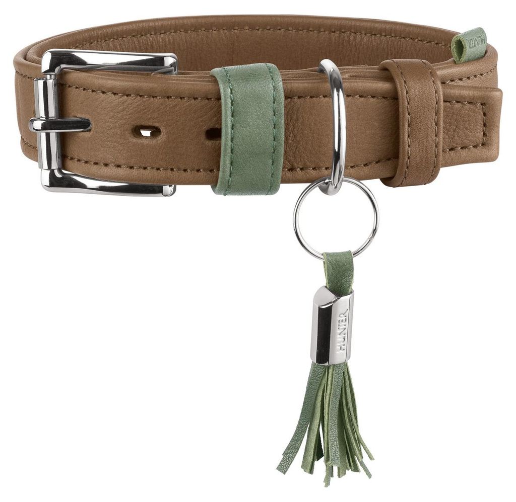 Hunter Halsband Portofino taupe/türkis, Größe: M-L / 60 cm