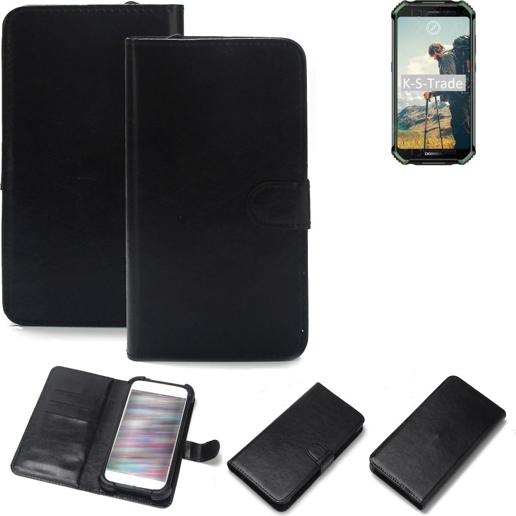 K-S-Trade Handyhülle Schutzhülle kompatibel mit Doogee S40 Handy Schutz Hülle Handyhülle Bumper schwarz 1x