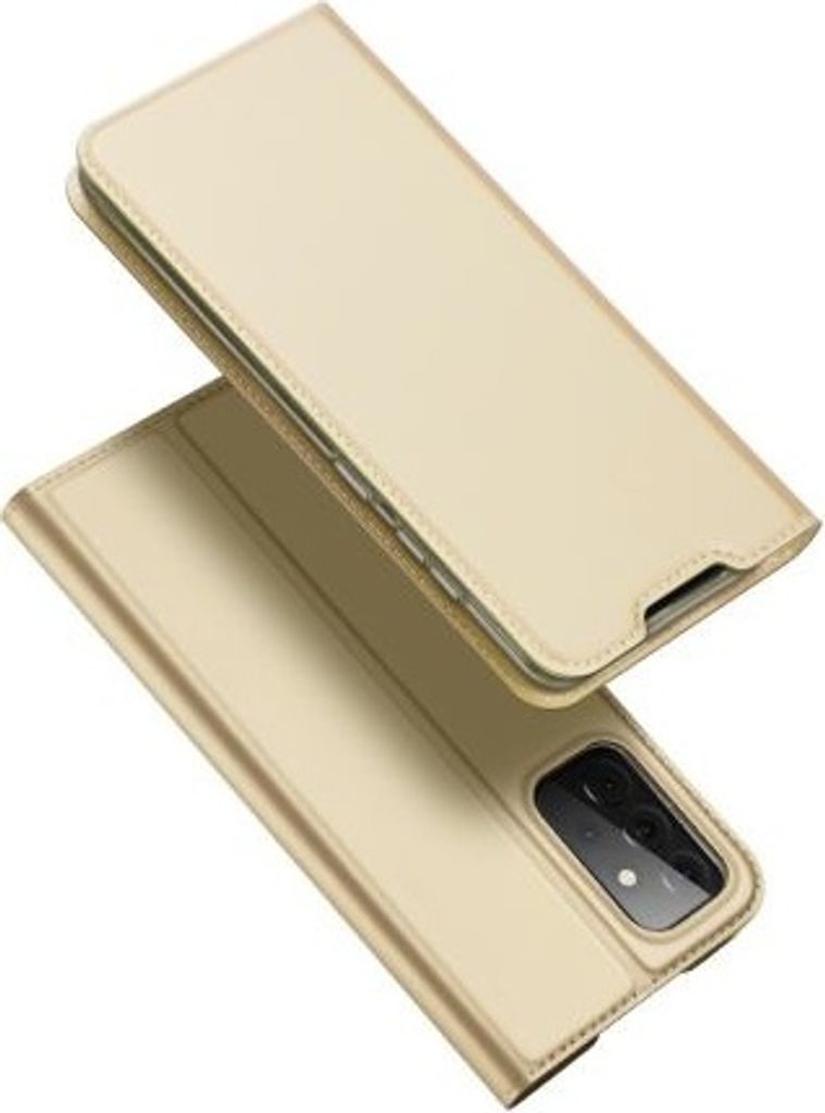 Dux Ducis - Handyhülle kompatibel mit Samsung Galaxy A72 5G - Kunstleder Schutzhülle - Gold