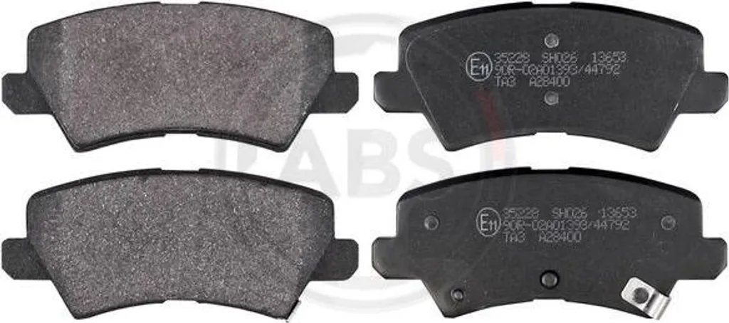 Plaquettes de frein Picanto A.B.S. 35228 pour sécurité quotidienne