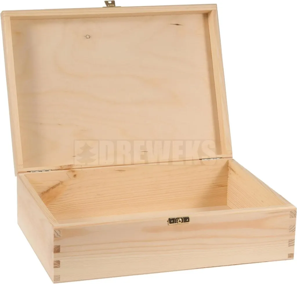 Boîte en Bois avec Fermeture - Rangement Sécurisé pour Petits Objets