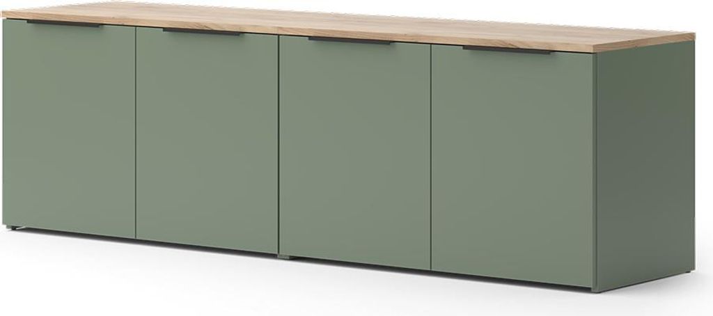 Wohnwand Vicco Wido Grün 2 Teile, Model 57456