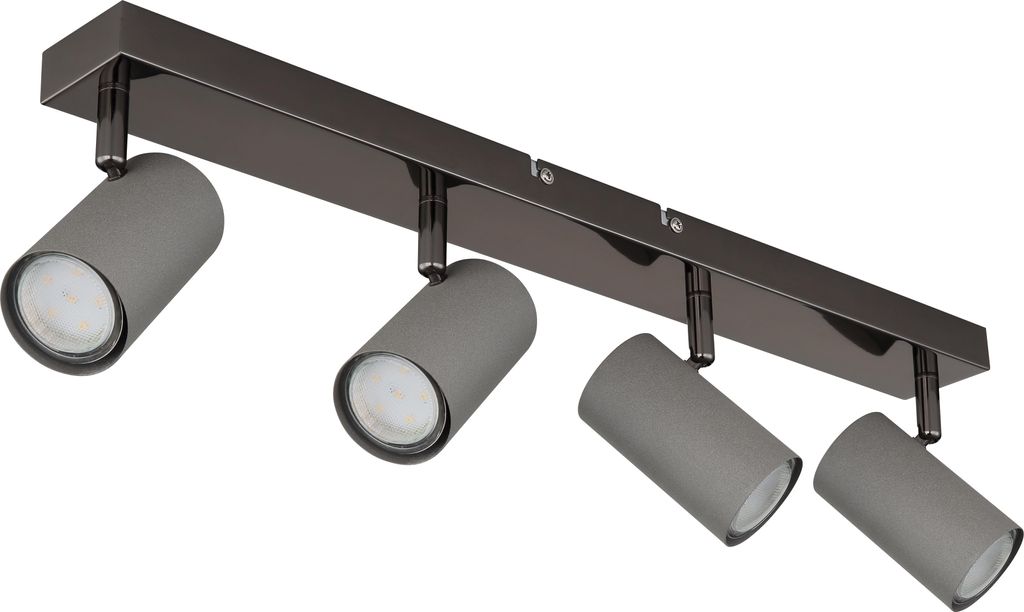 Globo Lighting Strahler Metall schwarz-chrom, 4x GU10