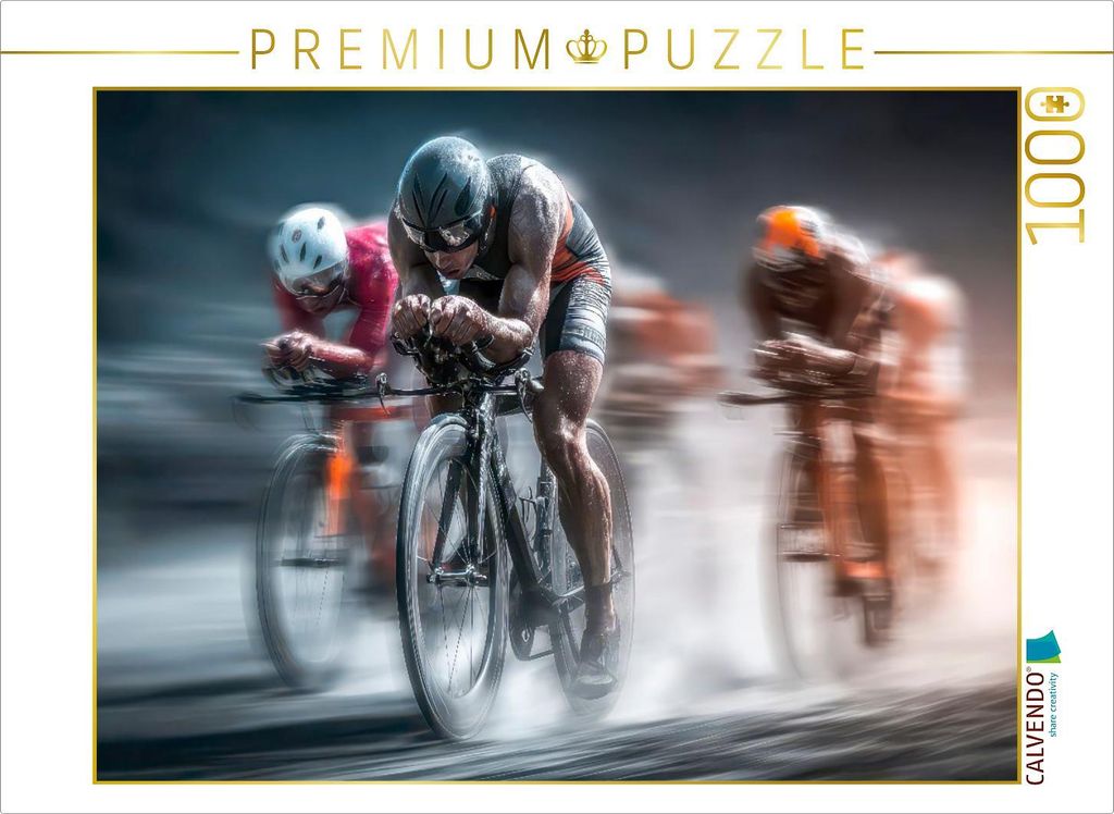 CALVENDO Puzzle Mit jeder Faser des Körpers - weiterfahren | 1000 Teile Lege-Größe 64x48cm Foto-Puzzle für glückliche Stunden