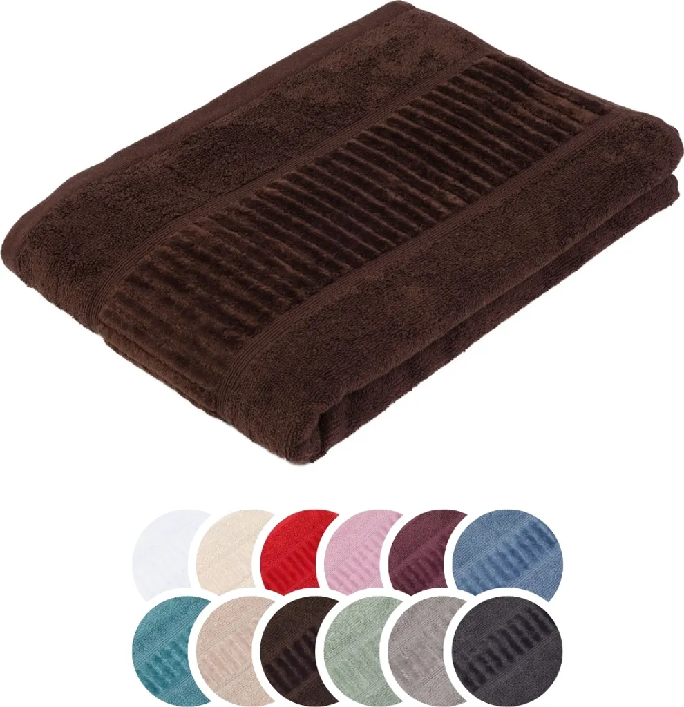 asciugamano da doccia liebling in Cotonelogico, serie Organic, 500 gr./m², 70 x 140 cm, 60 gradi, dimensionalmente stabile, lussuoso, altamente assorbente, ad asciugatura rapida, marrone