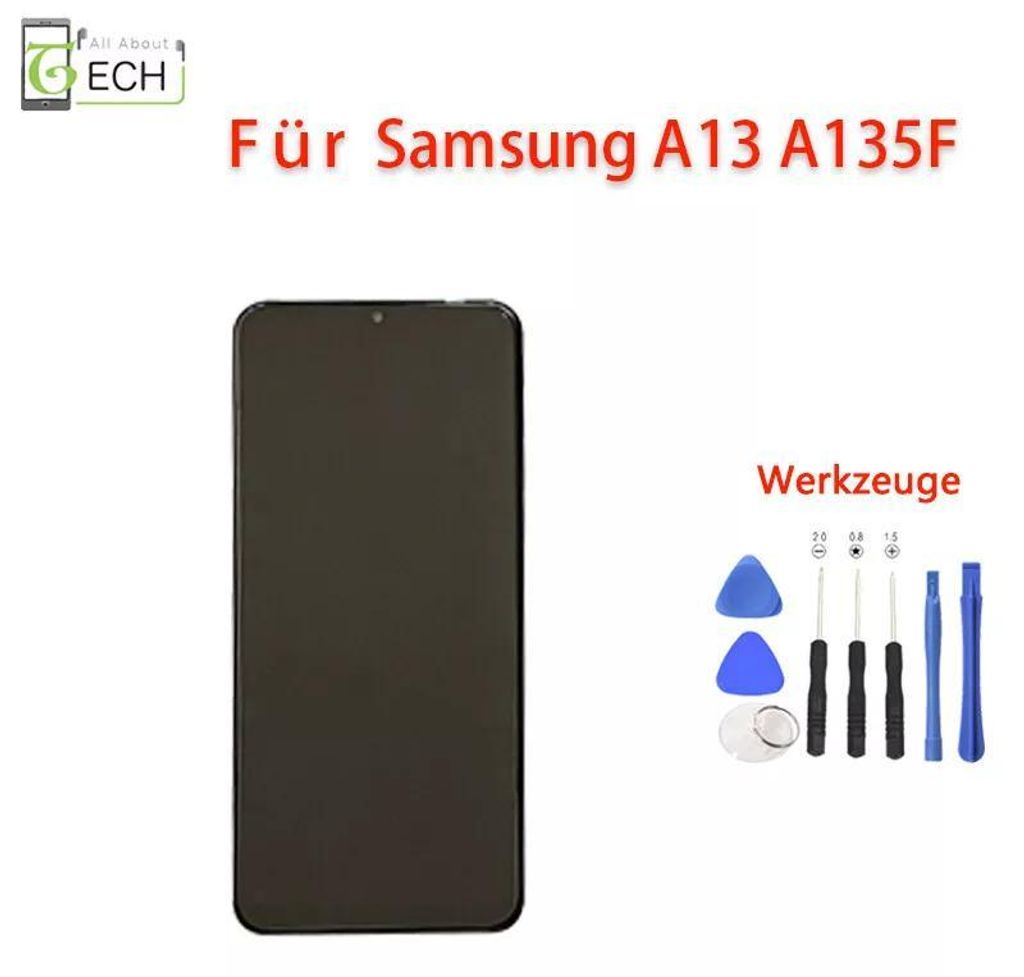 Für Samsung A13 2022 A135F 4G LCD Display mit Rahmen Touch Produktbild 