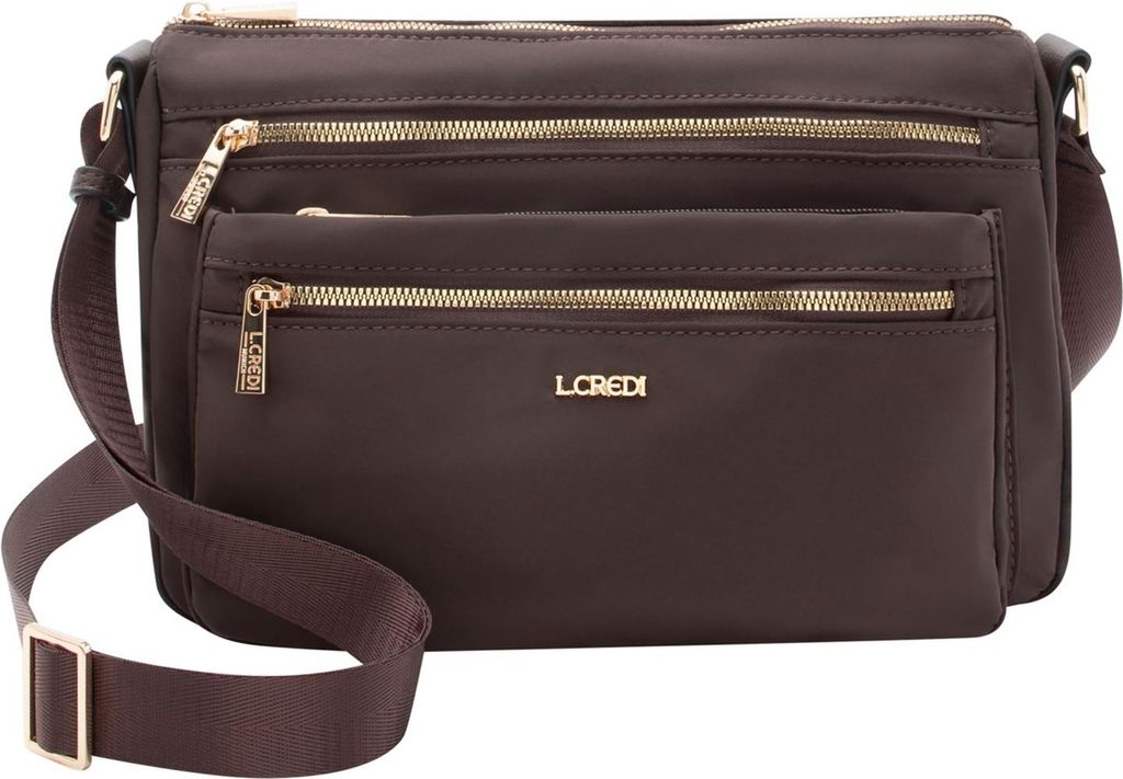 L.CREDI borsa a tracolla Odeta Crossbody Bag Chocolate Immagine del prodotto 