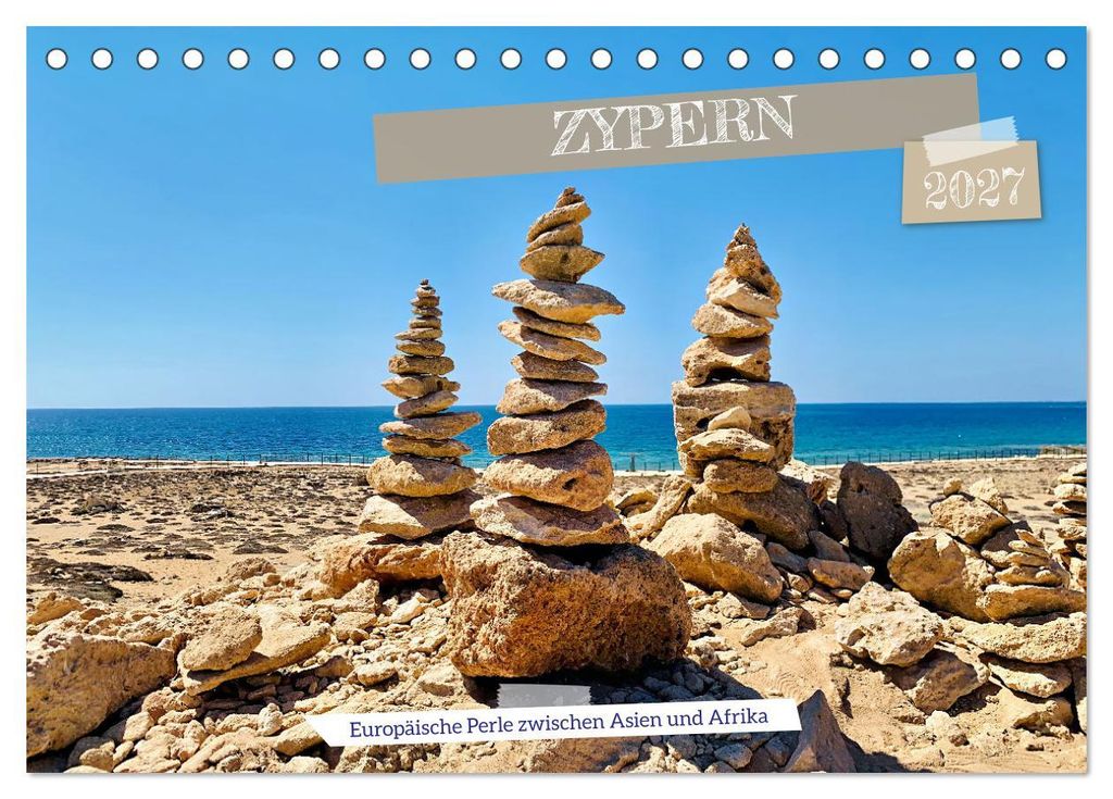 Zypern - Europäische Perle zwischen Asien und Afrika (Tischkalender 2027 DIN A5 quer), CALVENDO Monatskalender