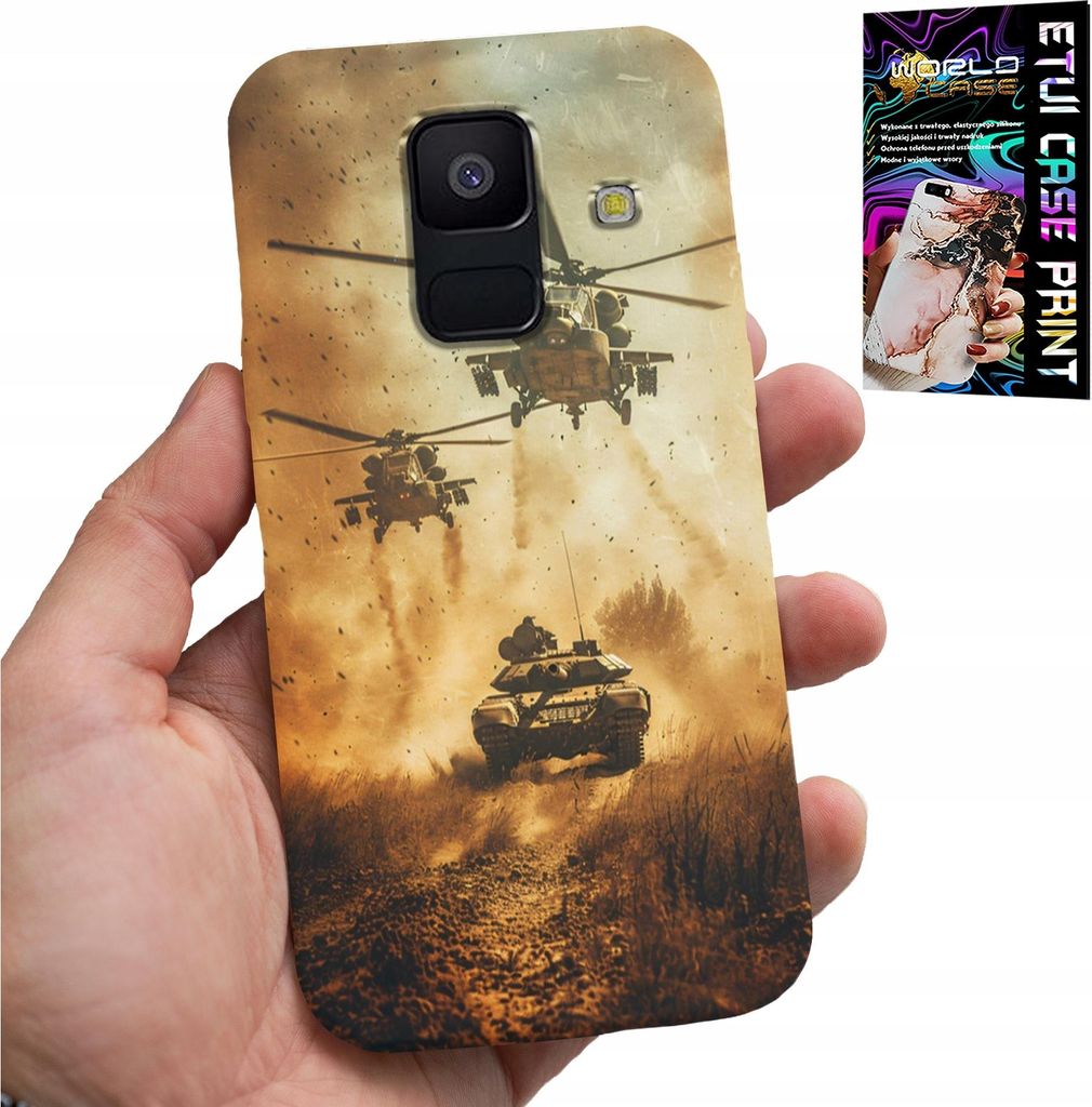 Fall Für Samsung A6 2018 - Hubschrauber Militär Panzer Militär Fall