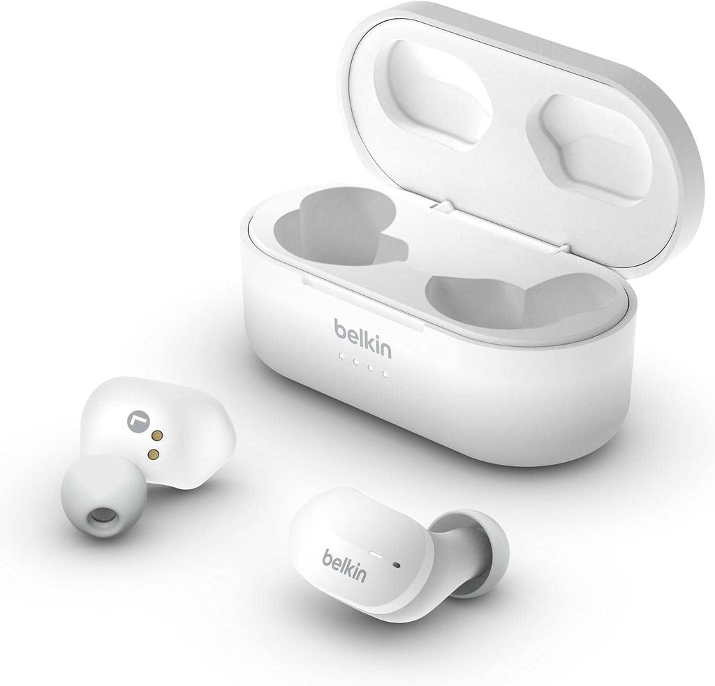 SoundForm True Wireless In-Ear-Kopfhörer für iPhone, Geräte von Samsung u. Google, Touchbedienung, Ladecase, 24 Std. Abspielzeit, Geräuschisoli...