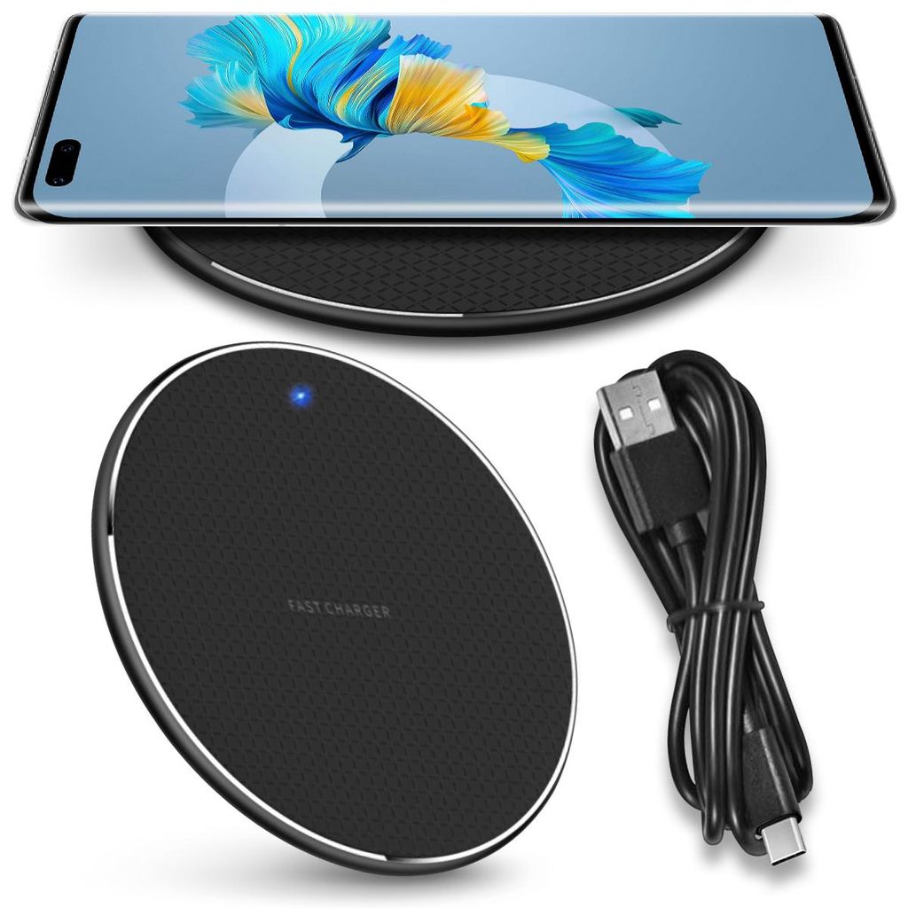 QI Kabelloses Schnell Ladegerät für Huawei Mate 40 30 20 Pro 15W Wireless Laden