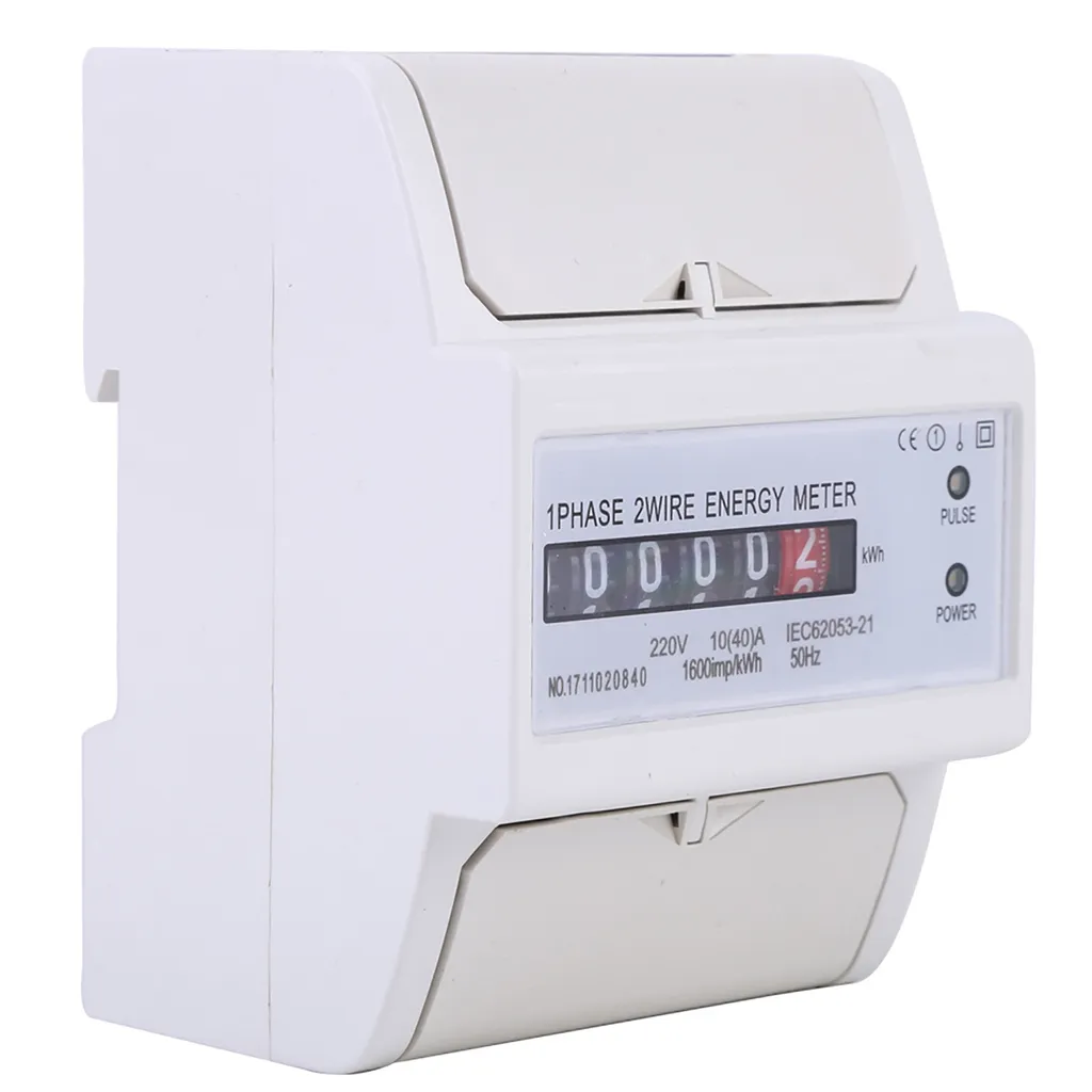 Sous-compteur électrique monophasé pour tableau modulaire rail DIN 40A