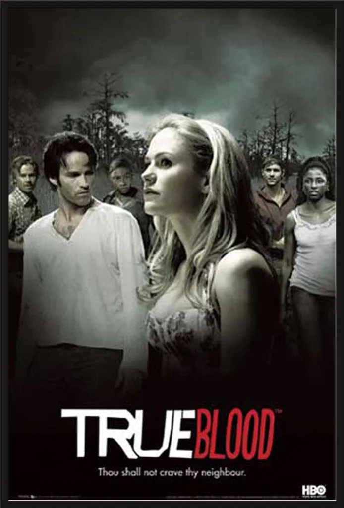 Décoration Murale True Blood : Affiche Montage et Cadre Noir Shinsuke