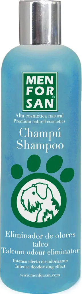 Shampoo Naturale Cani Menforsan Talco 300ml - Smacchiatore Delicato