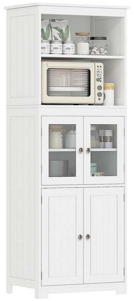 Kš¹chen-Sideboard mit 4 Tš¹ren, 2 offenen Regalb?den und Produktbild 