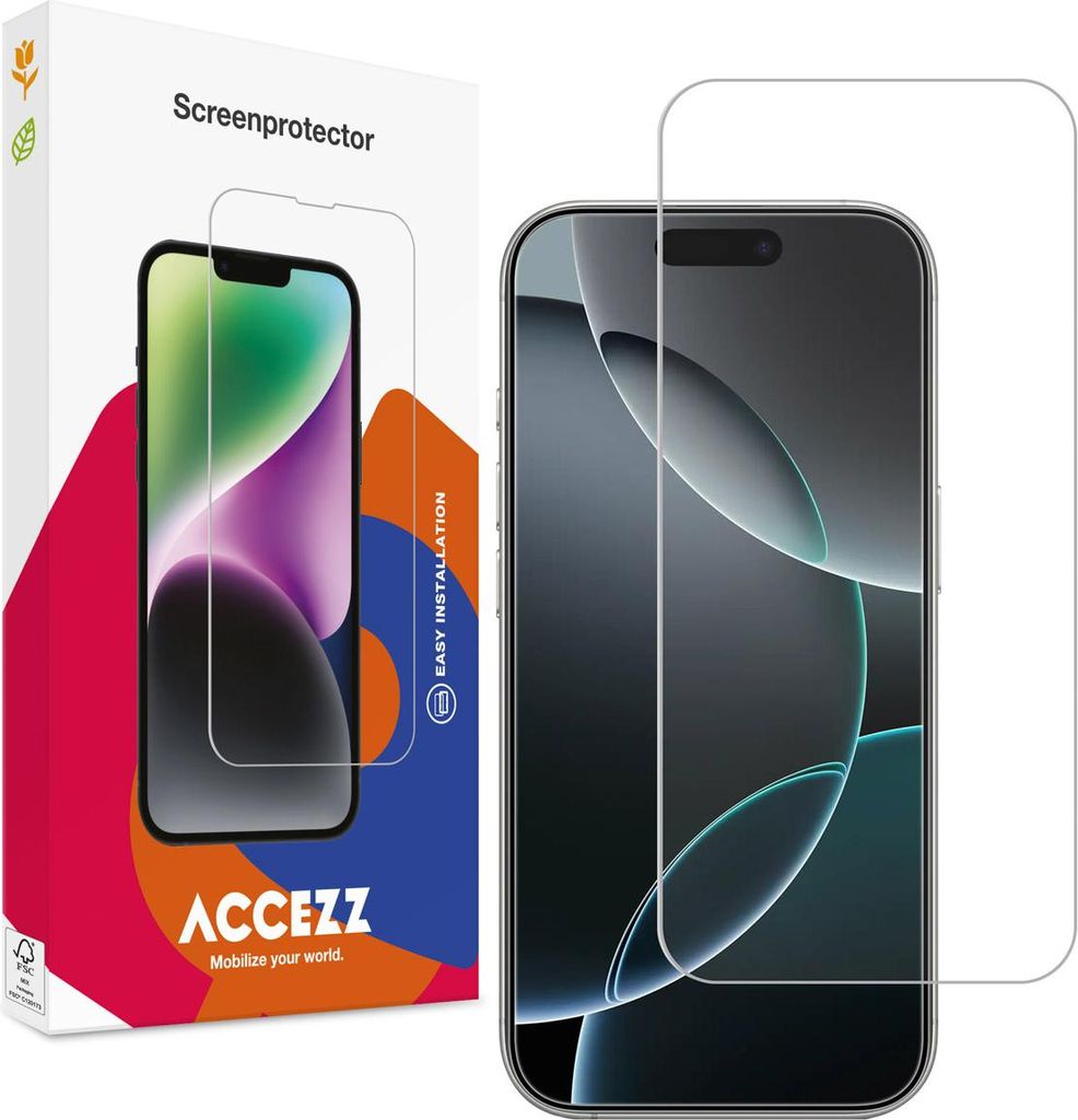 Accezz Full Cover Screen Protector aus gehärtetem Glas iPhone Air
