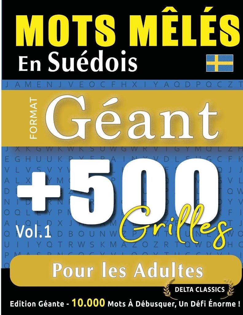 Mots Mêlés En Suédois Format Géant