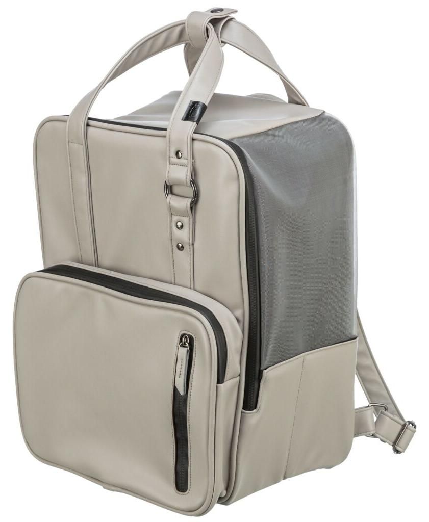 TRIXIE Rucksack CityStyle - hellgrau - 30 × 20 × 40 cm Produktbild 