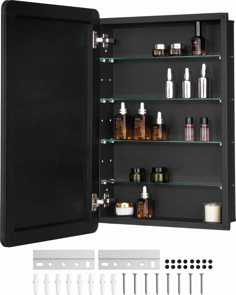 Armoire à pharmacie VEVOR 508x762mm avec miroir en cadre aluminium