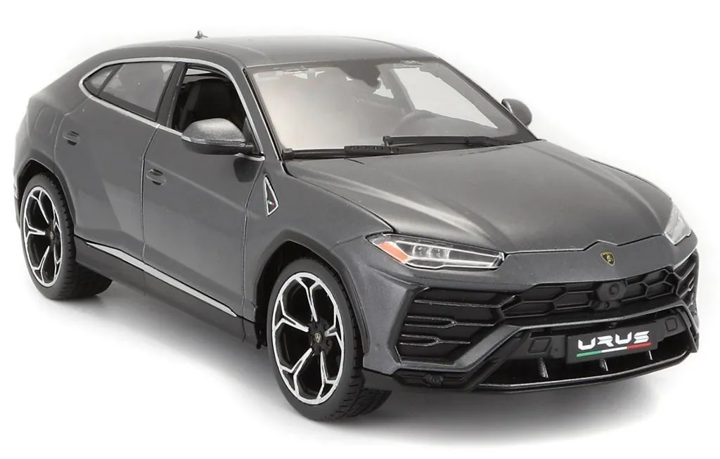 Cadeau Passionné Auto : Lamborghini Urus Miniature Grise 1:18 Bburago