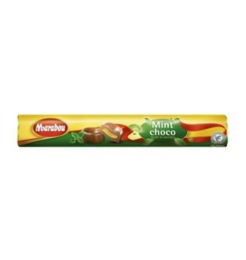 Marabou Rouleau Menthe Chocolat au lait avec caramel à la Image du produit 