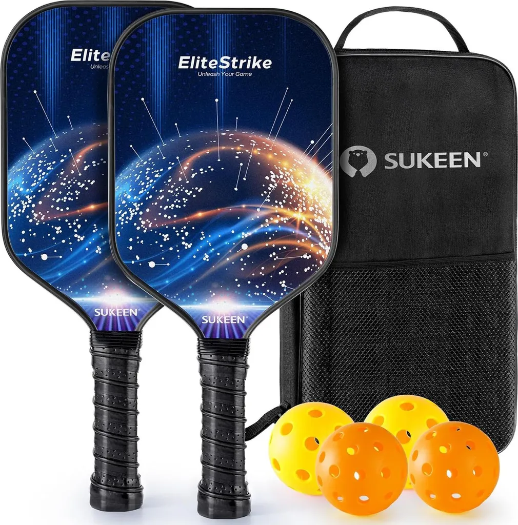 Set Pickleball 2 Joueurs pour Club et Loisir - Fibre de Verre et Sac à Dos