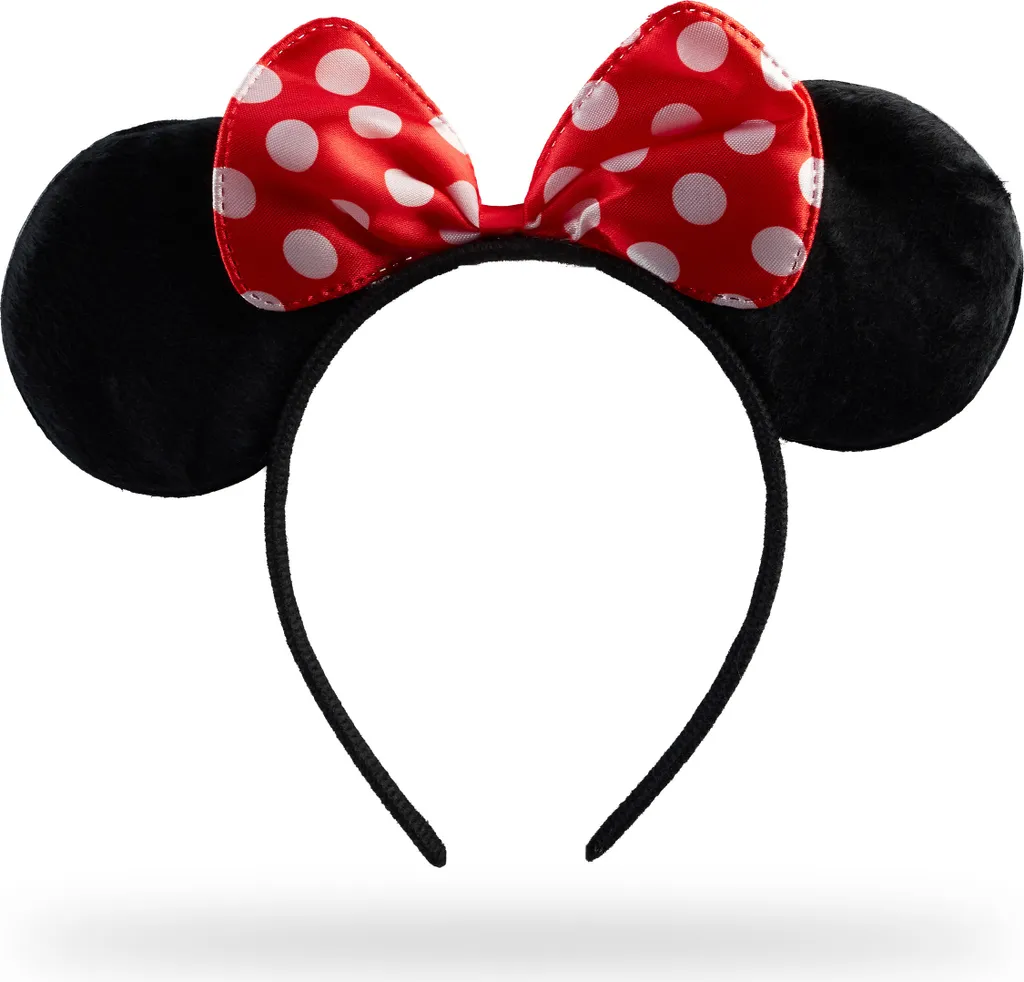 Relaxdays Set 3 Cerchietti Mouse Ears & Bow per Eventi e Party
