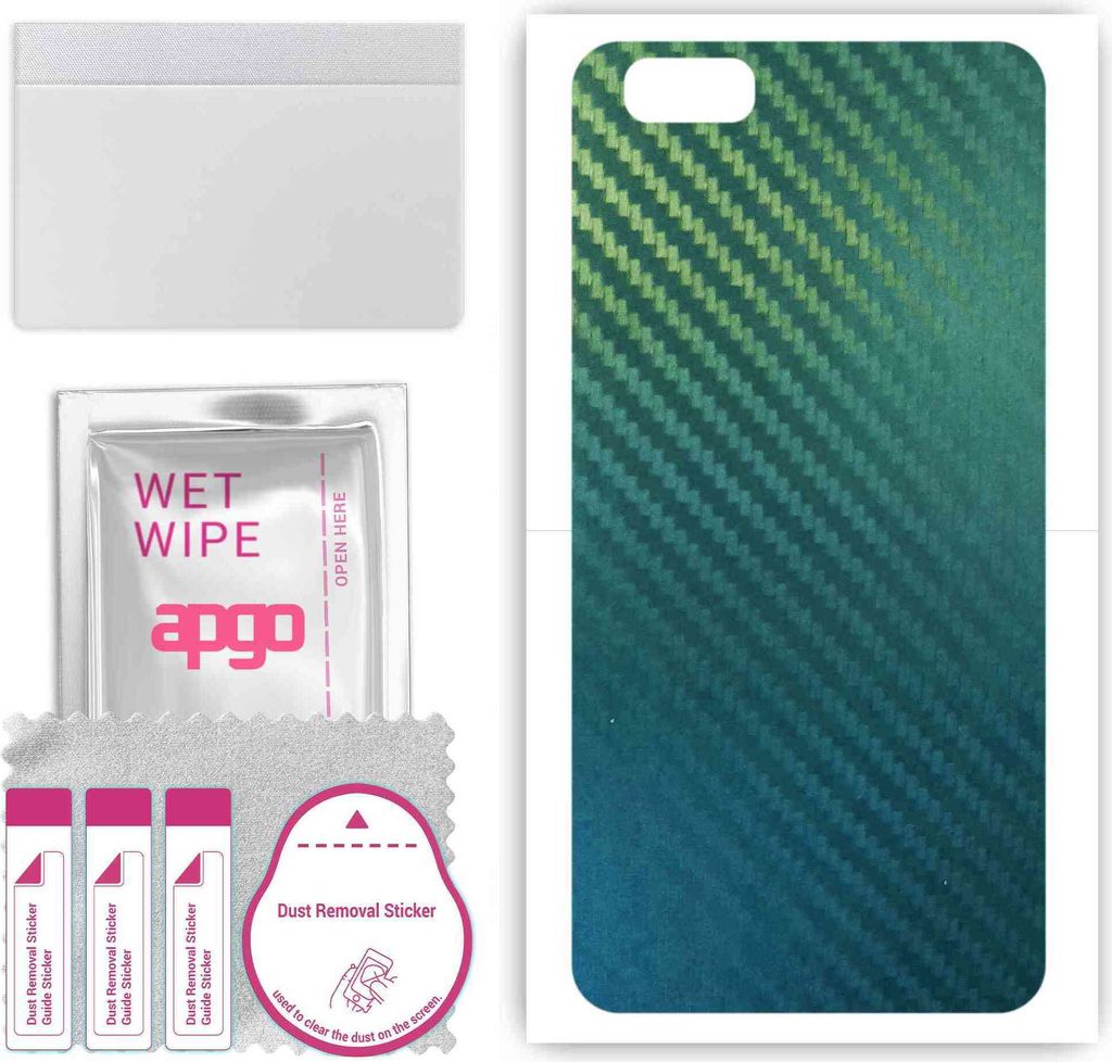 apgo Rückseite Schutzfolie, Skin, kompatibel mit Asus Zenfone 4 Max ZC520KL, Hinten Displayschutzfolie aus Vinylfolie, kratzfest, einfache Montage...