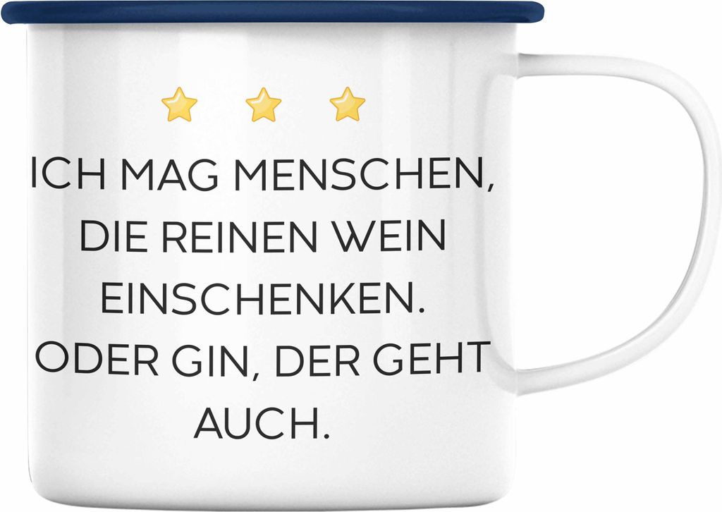 Trendation - Lustige Emaille Tasse mit Spruch für Frauen Männer Arbeit Büro Lustig Emaille Tassen Becher mit Sprüchen Kollegin Geschenk Sarkasm...