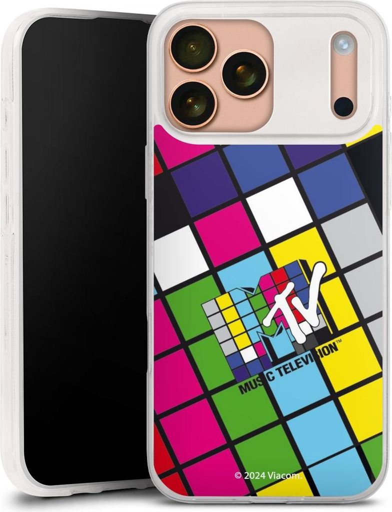 DeinDesign Slim Hülle für Apple iPhone 17 Pro Max Silikon Case Ultra Dünn Handyhülle Fanartikel Offizielles Lizenzprodukt MTV Music Televison