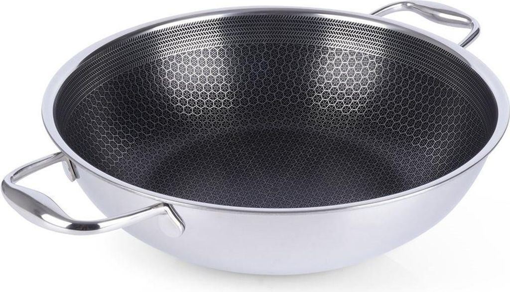 ORION Pfanne Bratpfanne WOKPFANNE aus Stahl mit Produktbild 